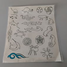 Tatoeages om zelf in te kleuren - nieuw