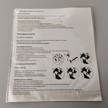 Tatoeages om zelf in te kleuren - nieuw - 1