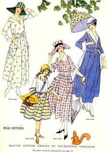 McCall's zomermode - 20er jaren