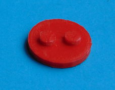 Voetstuk voor Lego® figuren, rood - 3D-print