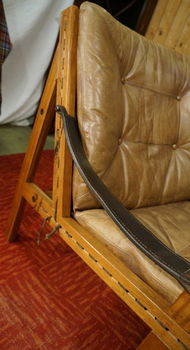 Design Sessel Safari Vintage Hunter chair Torbjørn Afdal fauteuil Norway Midcentury stoel - 4