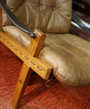 Design Sessel Safari Vintage Hunter chair Torbjørn Afdal fauteuil Norway Midcentury stoel - 5