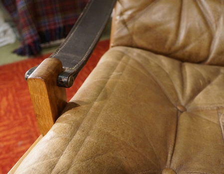 Design Sessel Safari Vintage Hunter chair Torbjørn Afdal fauteuil Norway Midcentury stoel - 6