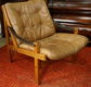 Design Sessel Safari Vintage Hunter chair Torbjørn Afdal fauteuil Norway Midcentury stoel - 7 - Thumbnail