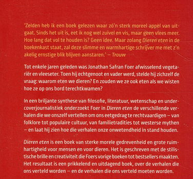 Jonathan Safran Foer = Dieren eten - NIEUWSTAAT! - 1