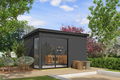 Blokhut met overkapping Olivia 385x295 + Aanbouw onbehandeld vuren - 1 - Thumbnail