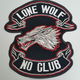Motor,Rug,Embleem,Patch,Lone,Wolf,No,Clubs - 0 - Thumbnail
