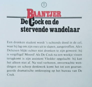 Baantjer 11 + 22 - Cock / stervende wandelaar / dood clown - 6