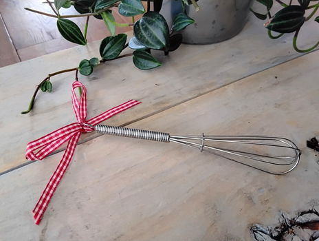 Mini garde met brocant strikje - nieuw - 0