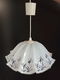 Leuke vintage glazen hanglamp met bloemen - 0 - Thumbnail