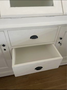 Witte houten buffetkast - 4