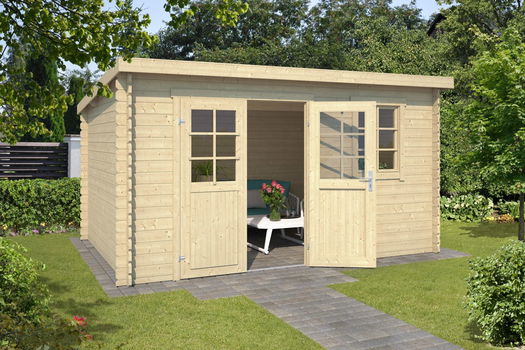 Blokhut Amira 380x230 Onbehandeld vuren - 0