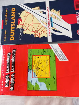 Autowegenkaarten 2 stuks v.i.d.wagen & stratenplan v.Brugge - 1
