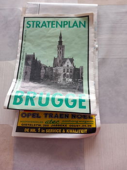 Autowegenkaarten 2 stuks v.i.d.wagen & stratenplan v.Brugge - 3