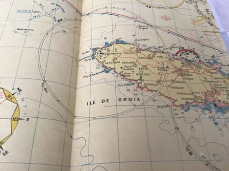 Kustnavigatie gidskaart i.kleuren met grondig uitleg & tekst.TOP - 2