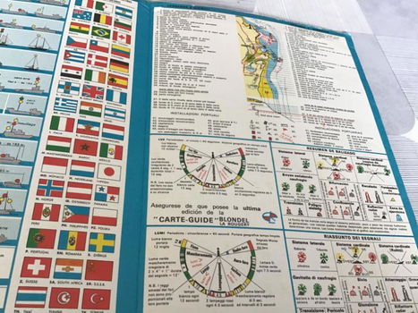 Kustnavigatie gidskaart i.kleuren met grondig uitleg & tekst.TOP - 5