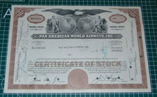 Aandeel Pan American World Airlines, Inc - 1964