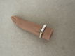 Gouden met witte strass ring met monogram klavertjes - 0 - Thumbnail