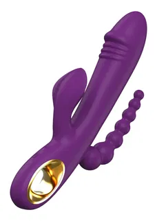Vibrator Caleona Triple Temptation - Paars