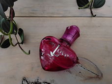 Parfumflesje My Love - hartvorm - leeg