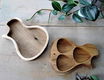 houten opbergbakje voor plectrums - gitaarvorm - hout - nieuw - 0 - Thumbnail