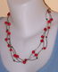 Modern rood Agaat collier, model B, 3 strengen - 0 - Thumbnail