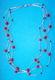 Modern rood Agaat collier, model B, 3 strengen - 1 - Thumbnail