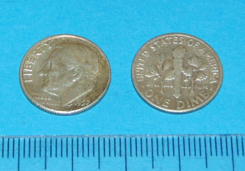 Verenigde Staten - 10 cent 1957 - zilver - 0