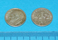 Verenigde Staten - 10 cent 1957 - zilver