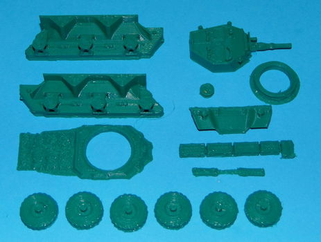 Britse Saladin pantserwagen - 3D-print in diverse schalen - 2