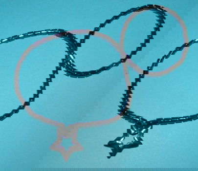 Hematiet collier met ster hanger - 0