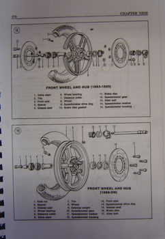 Service,Repair, Maintenance boek voor een Honda VT700 & VT750 van 1983-1987 - 3