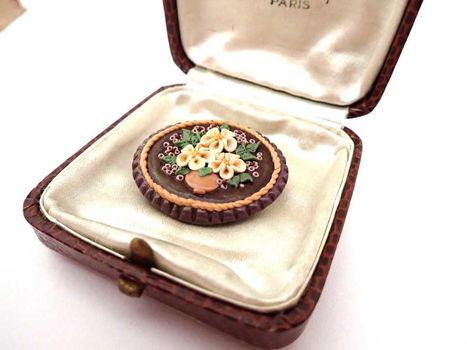Schattige handgemaakte broche - 1