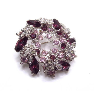 Mooie vintage strassbroche - 0