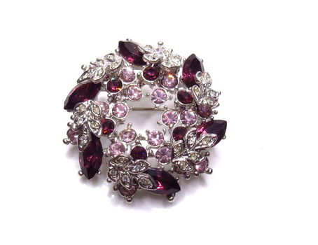 Mooie vintage strassbroche - 1