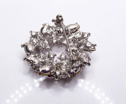 Mooie vintage strassbroche - 3