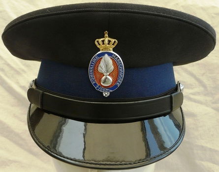 Pet, Uniform DT, Manschappen, Koninklijke Marechaussee (KMar), maat: 57, jaren'90.(Nr.3) - 0