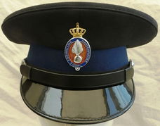 Pet, Uniform DT, Manschappen, Koninklijke Marechaussee (KMar), maat: 57, jaren'90.(Nr.3)