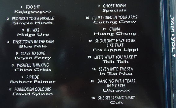 De originele verzamel-CD Play My Music Volume 7 - Too Shy. - 5