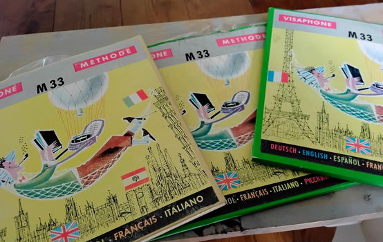 Vintage cursus engels met boeken en singles - eind jaren 50 - 6