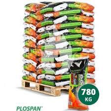 Tekoop houtpellets wit en bruin van het merk Plospan in 10 & 14 kg zakken