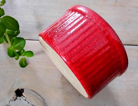 Emile Henry - bakje - schaaltje- aardewerk - rood - 1