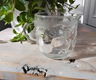Vintage Fidenza persglas Italië - melkkan fruitafbeelding - 4 - Thumbnail