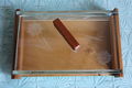 Vintage decoratief doosje hout/glas - 1 - Thumbnail