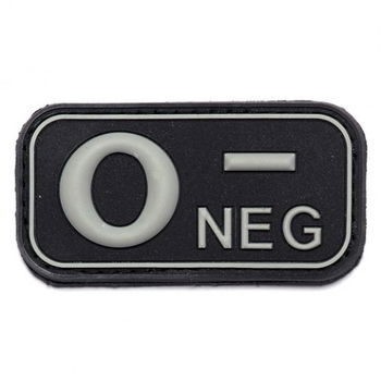 Embleem,Patch,Bloedgroep,PVC,3D,Velcro - 0