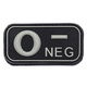 Embleem,Patch,Bloedgroep,PVC,3D,Velcro - 0 - Thumbnail
