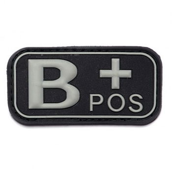 Embleem,Patch,Bloedgroep,PVC,3D,Velcro - 1