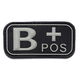 Embleem,Patch,Bloedgroep,PVC,3D,Velcro - 1 - Thumbnail
