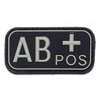 Embleem,Patch,Bloedgroep,PVC,3D,Velcro - 2
