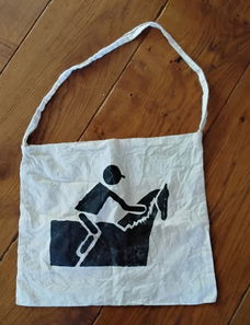 Stoffen tas paardensport - paardenruiter - ruiter - jockey